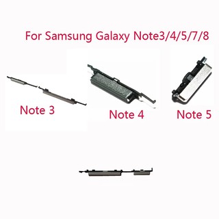 อุปกรณ์ทดแทน ของแท้ 100%  Samsung Galaxy Note 2/Note 3/Note 4/Note 5/Note 8/Note 9 ปุ่มเปิดปิดด้านข้างสําหรับปุ่มปรับระดับเสียง สําหรับ