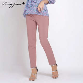 Lady Plus กางเกงทรง Slim | Slim Pants กางเกงขายาว กางเกงทำงาน กางเกงทรงสลิม สีชมพู