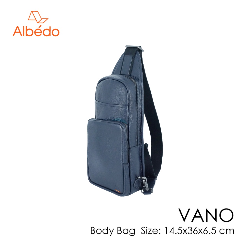 [Albedo] VANO BODY BAG กระเป๋าสะพาย คาดอก หนังแท้ รุ่น VANO - VN10355
