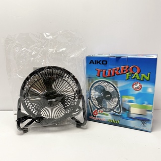 AIKO พัดลมตั้งโต๊ะ 6 นิ้ว TURBO FAN Desktop mini Fan สีดำ