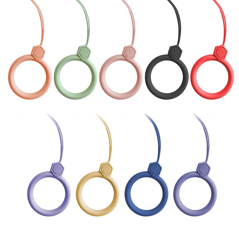 Stock Ready1pc Universal Anti-lost Ring Lanyard Strap Holder ใช้งานร่วมกับสําหรับโทรศัพท์มือถือ USB Disk Keys