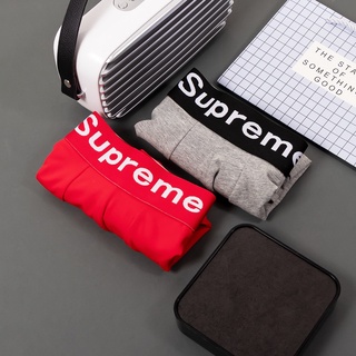 กางเกงในชาย Supreme กางเกงในผู้ชาย ทรง Boxer (1ตัว) เนื้อผ้านุ่ม ใส่สบาย ราคาถูก  พร้อมส่ง