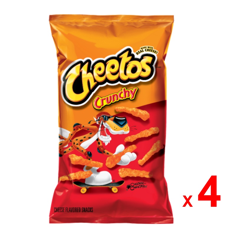 FRITO-LAY CHEETOS ข้าวโพดอบกรอบรสเนยแข็ง ชีโตส พัฟส์ รสชีส ผลิตในสหรัฐอเมริกา ชุดละ 4 ถุง ถุงละ 226 