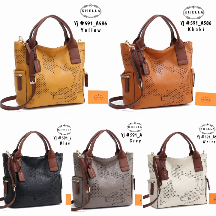 591_A586 QN77 Kh3ll@ Emerson Lasser กระเป๋า satchel