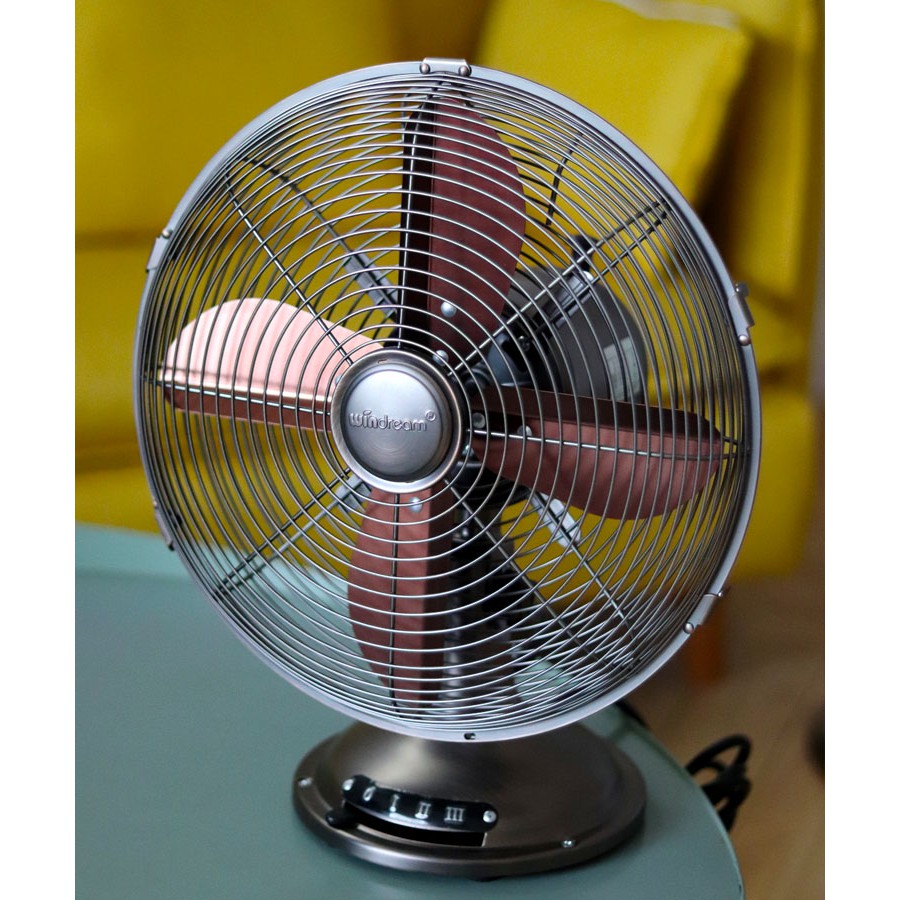 Retro Nostalgic Vintage Iron Fan Country Style 12 Inch Metal Mechanical   510472c4ae71982ef437c11b56ef43d4