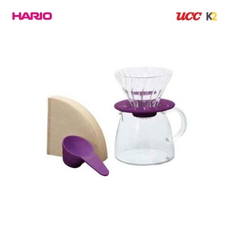 ชุดดริปกาแฟ Hario V60 Glass Dripper &amp; Pot