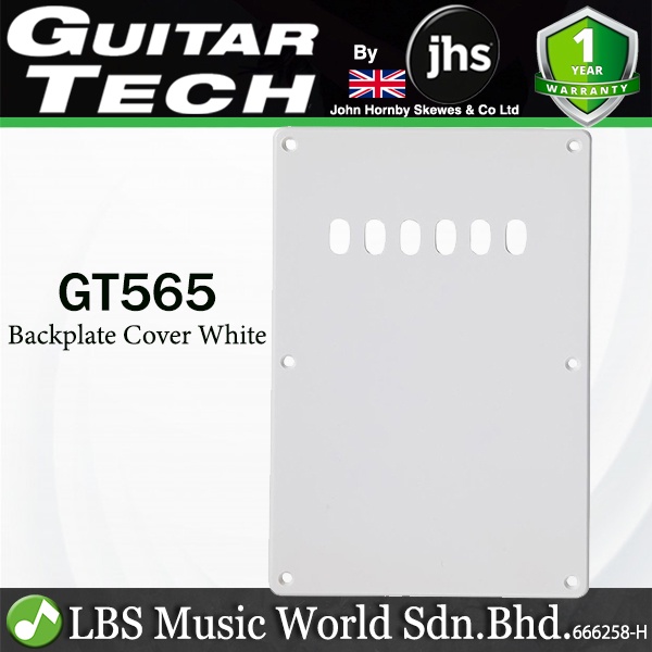 Guitar Tech GT565 Backplate Cover สําหรับกีตาร์ไฟฟ้า - สีขาว (GT 565)
