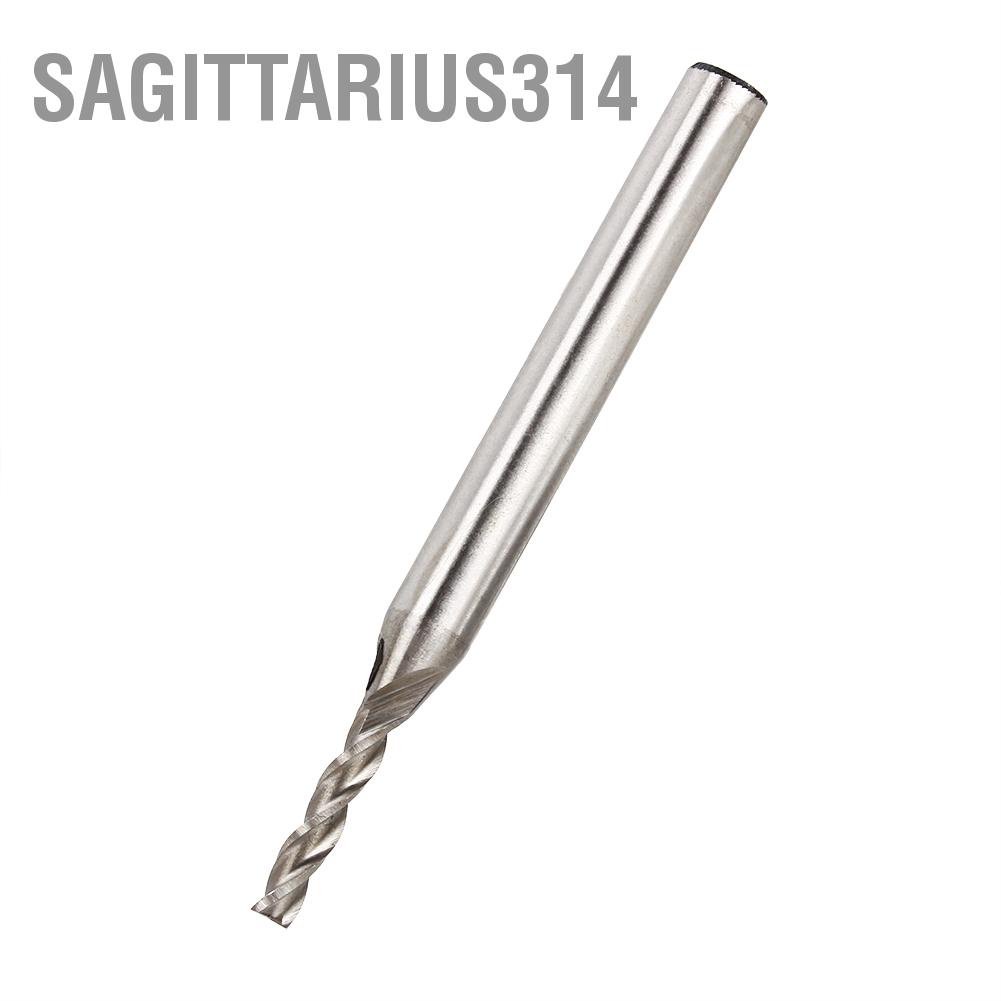 Sagittarius314 Diameter 3mm 3 Flute HSS Aluminium End Mill Cutter CNC