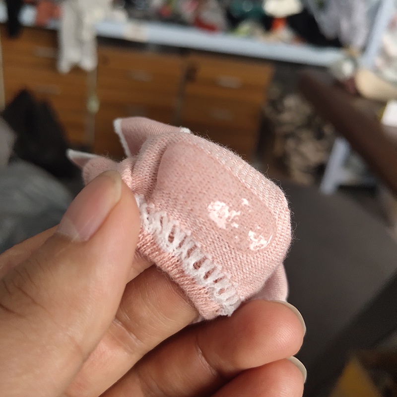 ถุงเท้าผ้าฝ้าย พื้นนุ่ม ประดับโบว์น่ารัก กันลื่น สําหรับเด็กทารกวัยหัดเดิน - รูปที่ 3