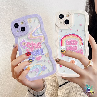 เคสโทรศัพท์มือถือ แบบนิ่ม ลายภาษาอังกฤษ สีรุ้ง กันกระแทก สําหรับ Redmi 9T 10A 10 9 9A 10 9C NFC Redmi Note9 Note8 Note 10 Note 11 Note 10s Note 10 Pro Max Plus Note 11s