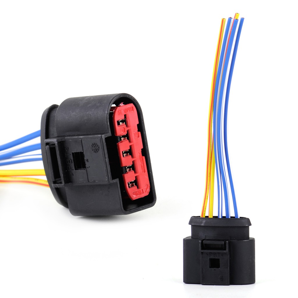 Mass Air Flow Sensor ปลั๊กขั้วต่อ 5 ขา 1J0973775 สําหรับ VW Golf Jetta AUDI A4