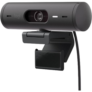 Logitech Brio 500 Full HD 1080p Webcam with Auto Light Correction Auto-Framing แก้ไขสภาพแสง (graphite) (960-001423)