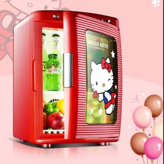 ตู้เย็น Hello Kitty Mini สีแดง KT-25