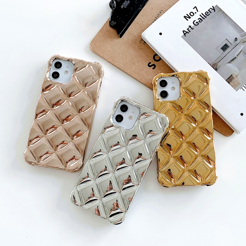 เคสโทรศัพท์มือถือ ซิลิโคนนิ่ม กันกระแทก ประดับเพชร 3D หรูหรา แฟชั่น สําหรับ iPhone 7 8 Plus XR XS 11 12 13 14 Pro Max 14 Plus 13 12 11