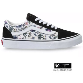 VANS OLD SKOOL FLORAL PARADISE ORCHID SNEAKERS สินค้ามีประกันแท้