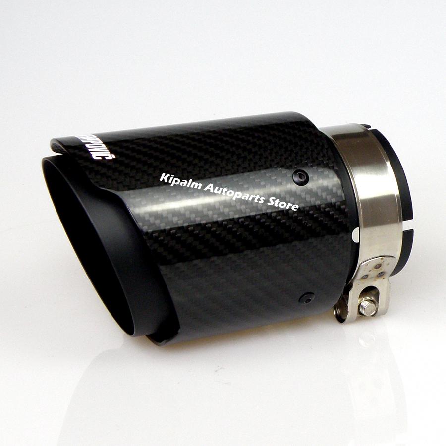 akrapovic ท่อไอเสียคาร์บอนไฟเบอร์เคลือบเงา+สีดําเคลือบสแตนเลส