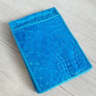 Black Genuine Alligator CROCODILE Leather Skin Mens Money CLIP Bifold  กระเป๋าหนับธนบัตร