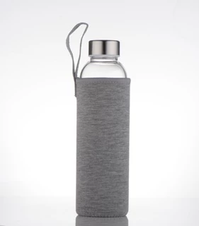 ขวดแก้วชงชา พร้อมถุงใส่ขวด ขนาด 550ml