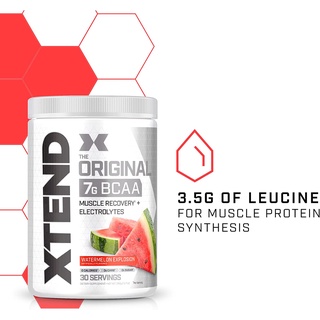 XTEND Original BCAA Powder Sugar Free - 7g BCAAs for Men &amp; Women (30 servings)​ฟื้นฟูกล้ามเนื้อ