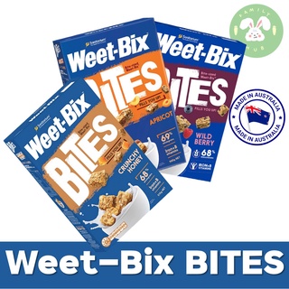 Weet-Bix Bites  WeetBix Bites Wild Berry Apricot Crunchy Honey 500g ลอทใหม่ ซีเรียล ธัญพืช  นำเข้าจากออสเตรเลีย