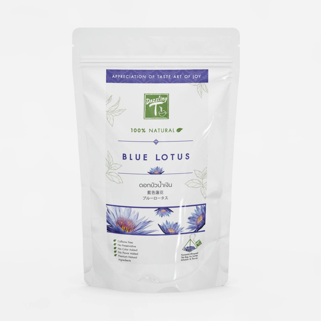 Dazzling T ชาดอกบัวน้ำเงิน Blue Lotus Tea ชาดอกบัวอียิปต์ ช่วยชะลอความแก่ก่อนวัย 12 x 1.0 g. Tea Bags มี อย. รับรอง ราคา ถูกที่สุด ดีลบีเคเค แกลเลอรีภาพที่ 2