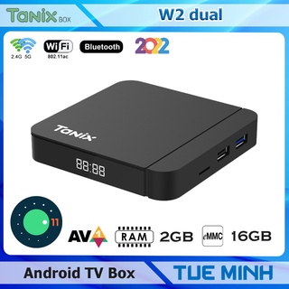 Tanix W2: สมาร์ททีวีกล่องNew Android 11 With Amlogic S905W2 dual-band WiFi 2.4G &amp;5G and Bluetooth 4.2