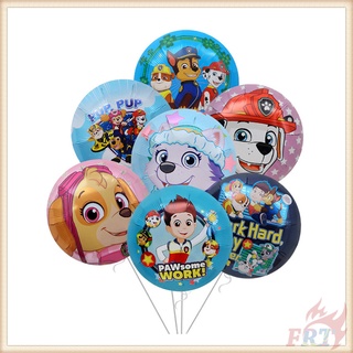 ♦ Party Decoration - Balloons ♦ 1Pc PAW Patrol Round Shape Aluminum Foil Balloons Party Needs Decor Happy Birthday Party Supplies（PAW Patrol Foil Balloons Series 01 - 17Styles）