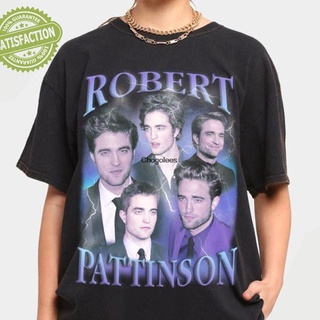 ใหม่ เสื้อยืดผ้าฝ้าย 100% พิมพ์ลาย Robert Pattinson Robert Memepattinson Edward Cullen Ga047 Adaijl79Dkokpa64 หกสี ของขว