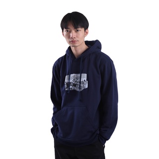 เสื้อกันหนาว มีฮู้ด คอหยาบ H230 สีกรมท่า