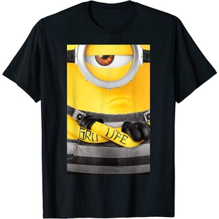 เสื้อยืด พิมพ์ลายกราฟิก Despicable Me Minions Gru Life สําหรับผู้ใหญ่