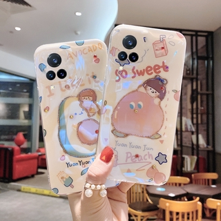 Shockproof Casing VIVO V21 5G Case เคส Flashing Rhinestone Cute Fruit Girl Cartoon Back Cover TPU Waterproof Soft Phone Case เคสโทรศัพท