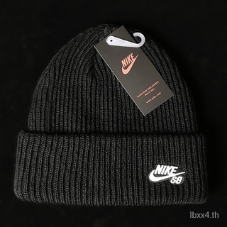 Nike ACG BEANIE Nike หมวกถัก ผ้าขนสัตว์ ทรงโดม ให้ความอบอุ่น สีดํา สีเหลือง สีส้ม สีม่วง สีฟ้า สีเขียว  Spot goods.