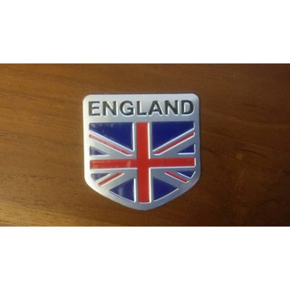 เพลท อลูมิเนียม ลายธงชาติ ENGLAND ติดรถ MG, Royal Enfidle