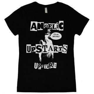 เสื้อยืด ผ้าฝ้าย 100% พิมพ์ลาย Angelic Upstarts IM An Upstart สุดเท่ ลดราคา