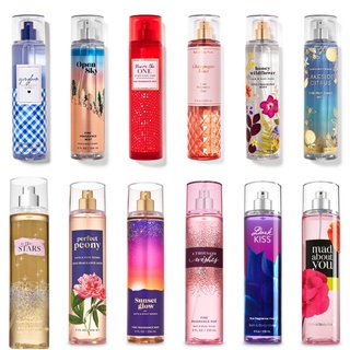 ขวดใหญ่ ใหม่ของแท้ ของใหม่ สเปรย์น้ำหอม BATH &amp; BODY WORKS FRANGRANCE MIST 236ml mad about you warm vanilla shimmer cream