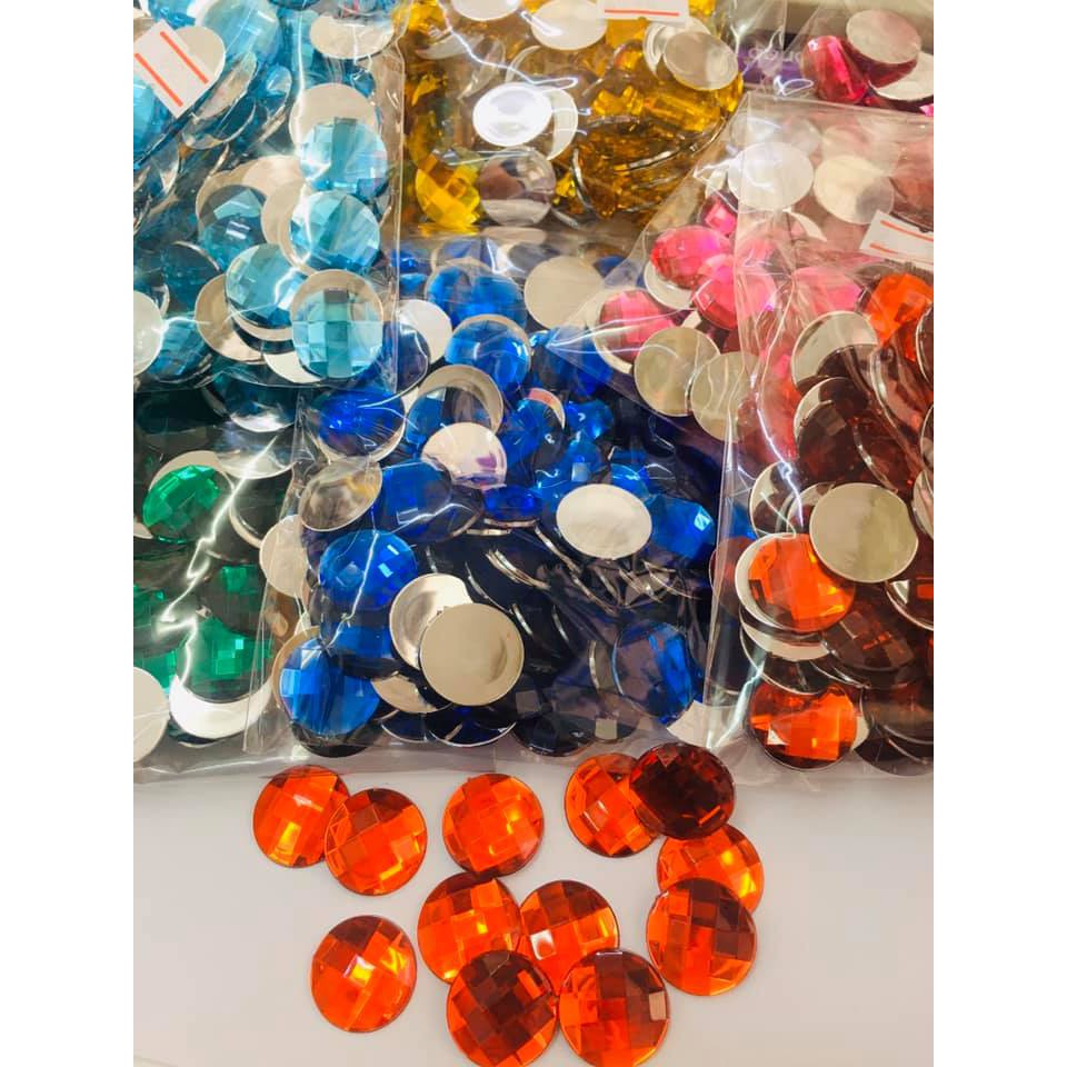 พลอยฐานเรียบขนาด810 12 14 1618 20 มิลแพค100 ชิ้น - รูปที่ 4