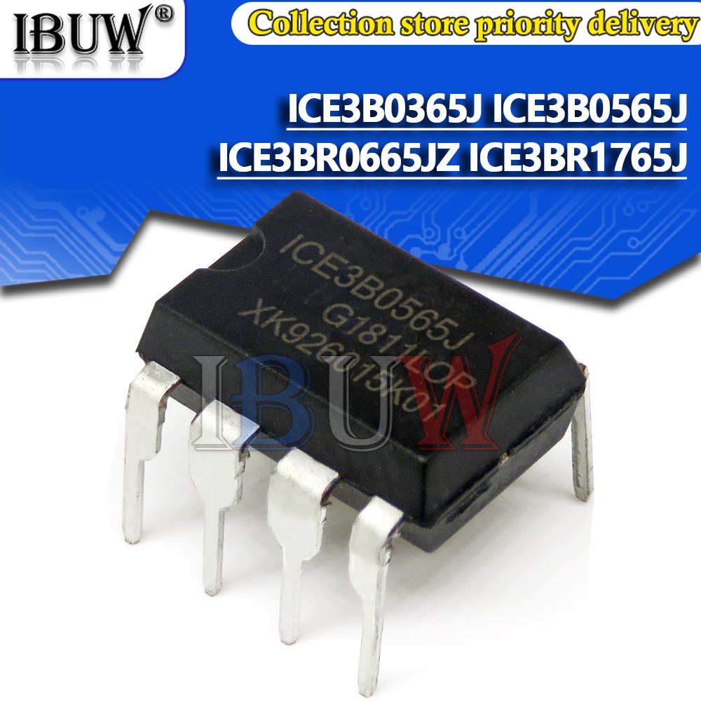 5PCS ICE3B0365J ICE3B0565J ICE3BR0665JZ ICE3BR1765J ICE3B0365 ICE3B0565 ICE3BR0665 ICE3BR1765 ชิป