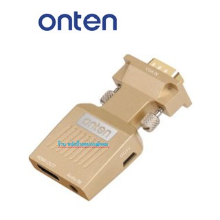 ONTEN VGA to HDMI  Adapter OTN-7508（Gold）