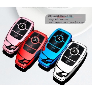 เคสรีโมทรถยนต์ Mercedes-Benz Key New E-Class Mercedes Smart Key  สมาร์ทคีย์  Keyless Smart Entry พลาสติกTPUอย่างดี