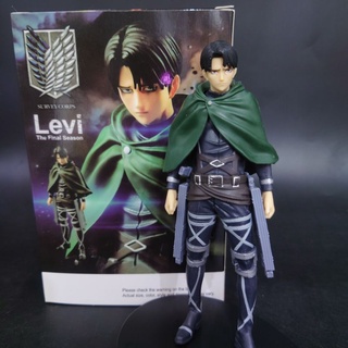 โมเดล Attack on Titan ลีไว Levi ขนาด 16 Cm มาพร้อมกล่องใส่สวยงาม ราคาถูก พร้อมส่งทันที สวยมากๆ