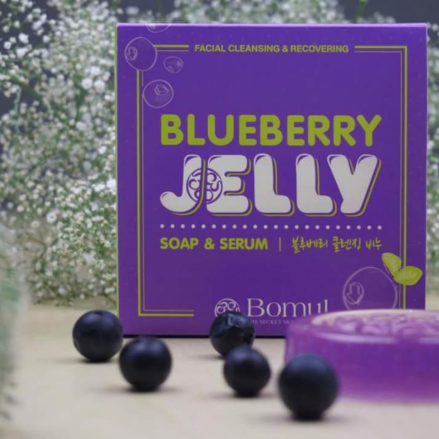 Bomul blueberry jelly soap&amp;serum