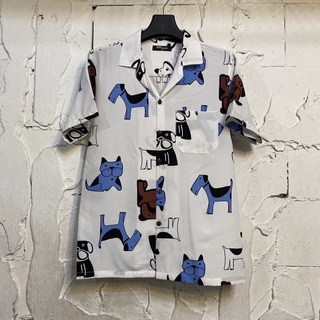 เสื้อฮาวายลายหมา dog hawaii ไซค์ m l xl 2xl 3xl ผ้าไหมซาตินอิตาลี่💯% เนื้อผ้านิ่มสวมใส่สบายไม่ร้อน ใส่ได้ทั้งชายและหญิง