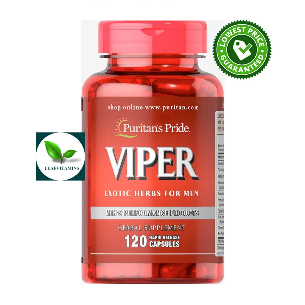 Puritan's Pride Viper / 120 Rapid Release Capsules