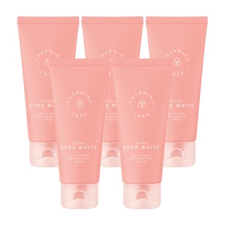 5 ชิ้น ส่งไว Charming Tree Extra Aura White C&amp;E Vitamin Body Booster Serum โลชั่นชาร์มมิ่งทรี โลชั่นส้มสปอทไลท์ ผิวขาว