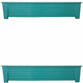 papamami plastic planting troughs - สีเขียวเข้ม 75cm (2อัน)