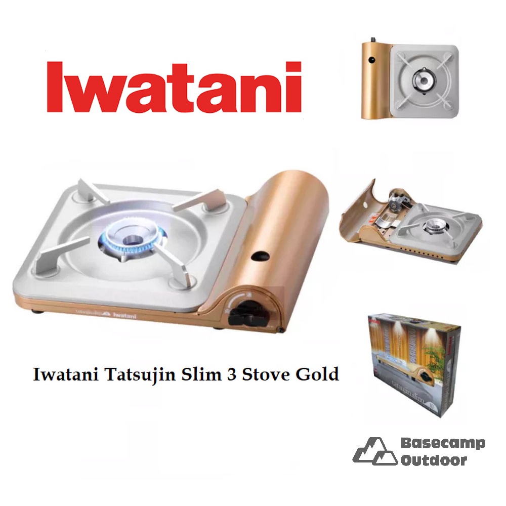 Iwatani Tatsujin Slim 3 Stove Gold แรงไฟ 3.3 kW เตาขนาดเล็ก พกพาสะดวก