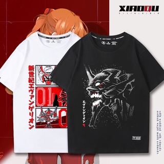 เสื้อยืดลำลองNeon Genesis Evangelion EVA อุปกรณ์ต่อพ่วง Sadamoto Yoshiyuki Anno Hideaki Ling Ayanami Rei Asuka Mashiba เ