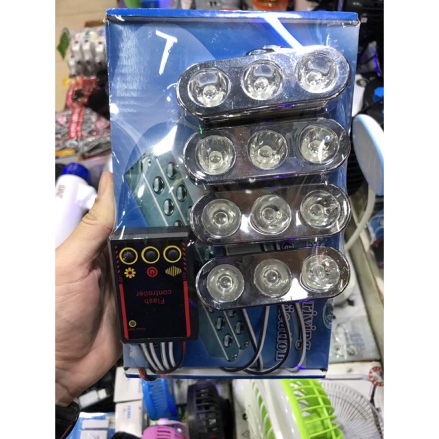 ไฟไซเรน รุ่น 803  siren ไฟไซเรน อเนกประสงค์ 3 ดวง 4 ช่อ ไฟกู้ภัย ไฟฉุกเฉิน ใช้ไฟ 12 V