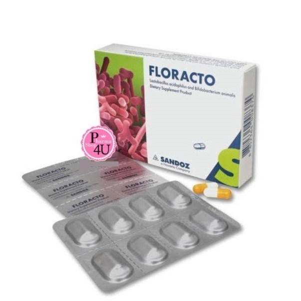 👍FLORACTO Probiotics 14 Capsules ฟลอแรคโต โปรไบโอติก Probiotic #4468