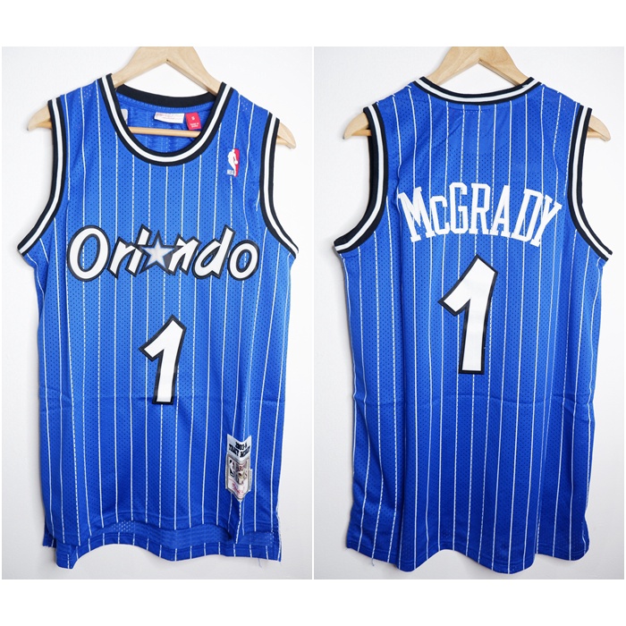 NBA CLASSIC HWC ORLANDO 1 TRACY MCGRADY BLUE MITCHELL&NESS BASKETBALL JERSEY
